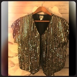 Vintage sequin top. Tina brand made in India.
